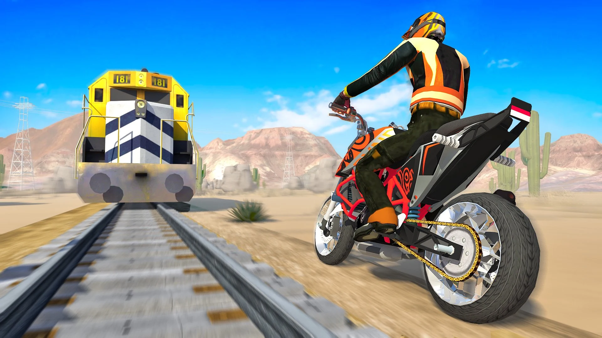 BikeTrain Racing 3D screenshot