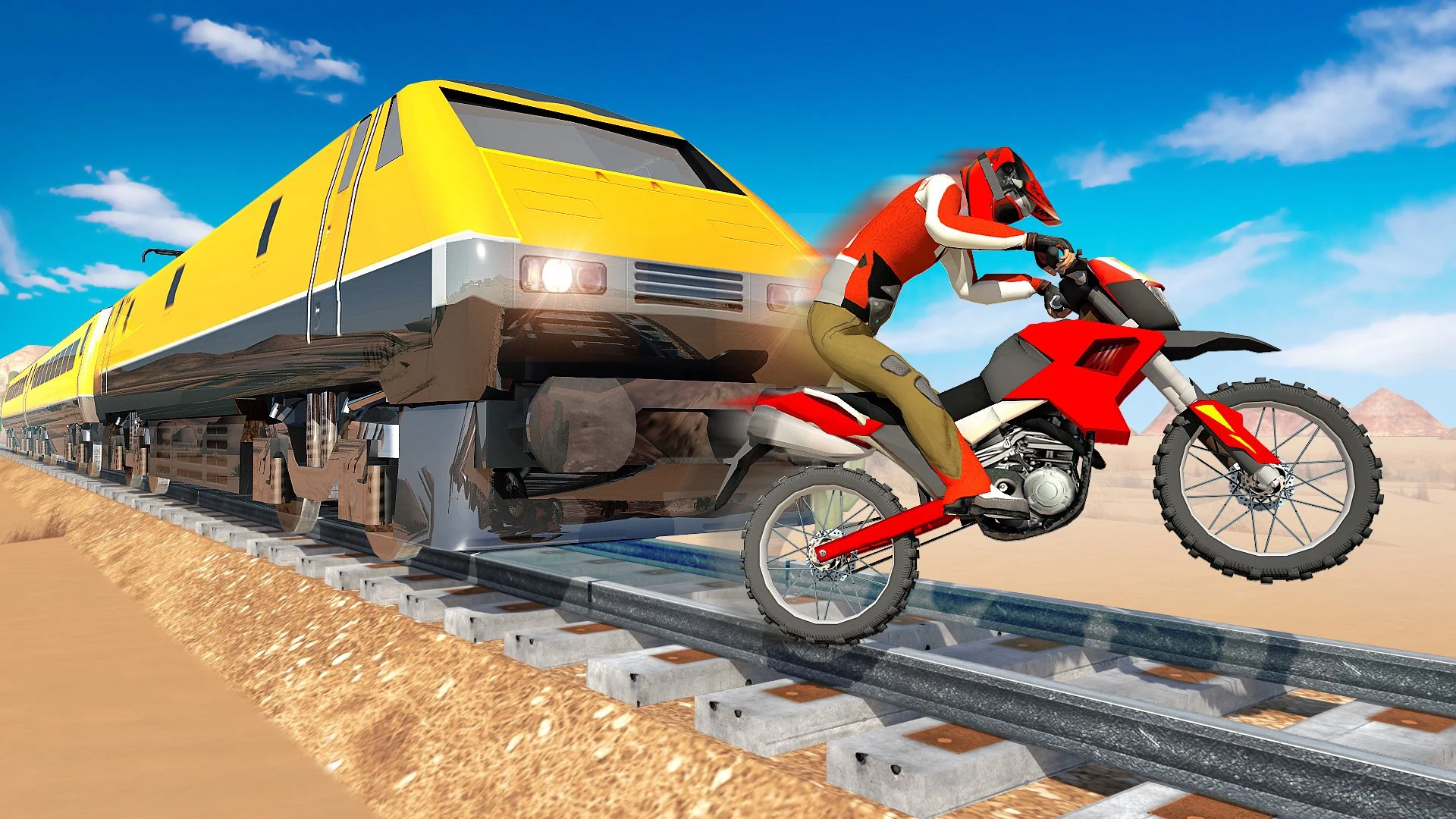 BikeTrain Racing 3D screenshot