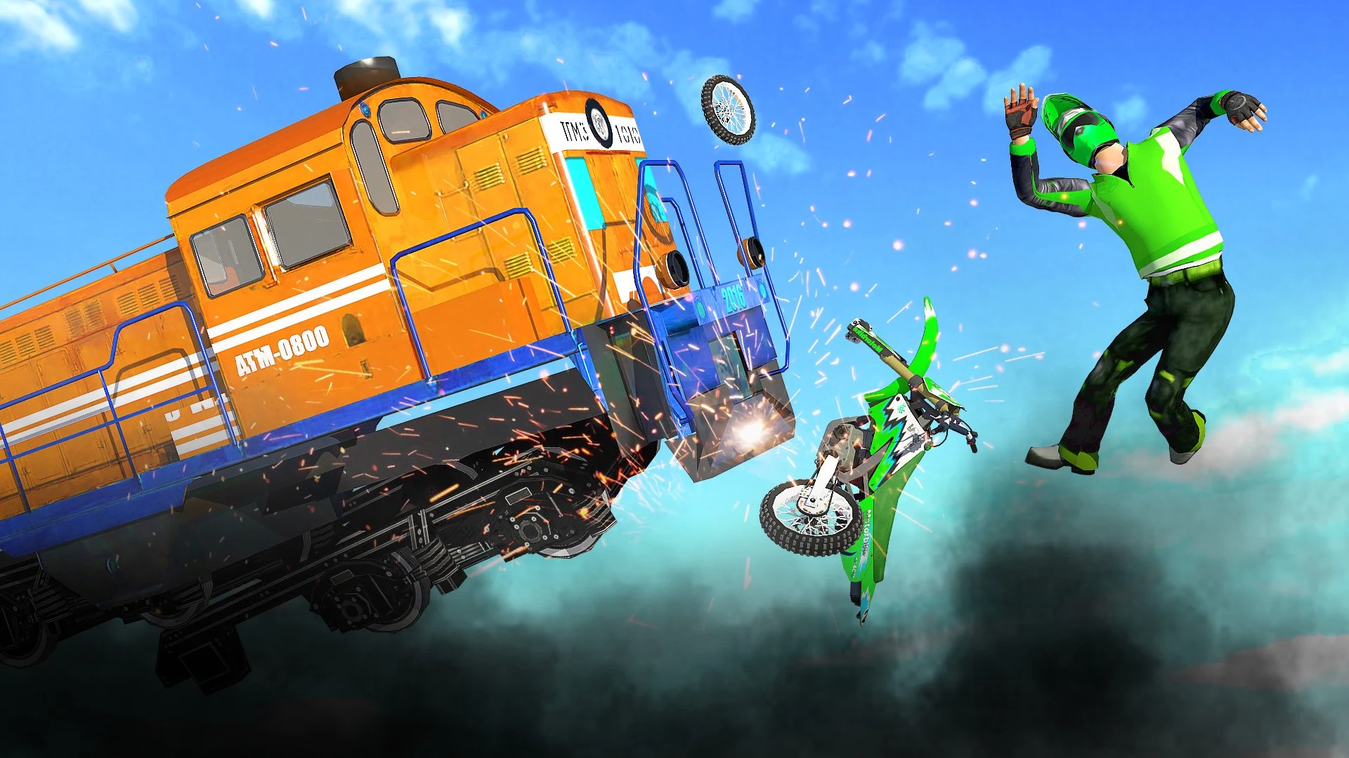 BikeTrain Racing 3D screenshot